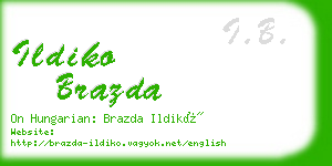 ildiko brazda business card